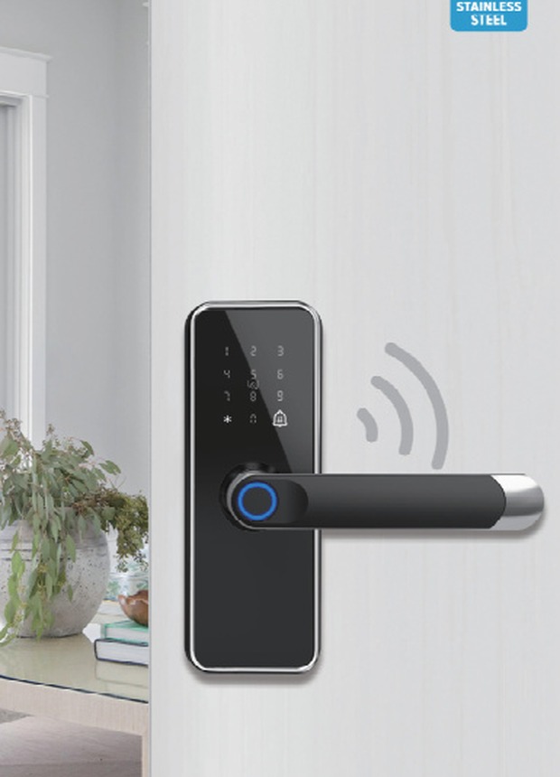 Lever smart lock product reference for apartment and room doors