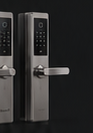 Double-sided smart lock route for outdoor gate access