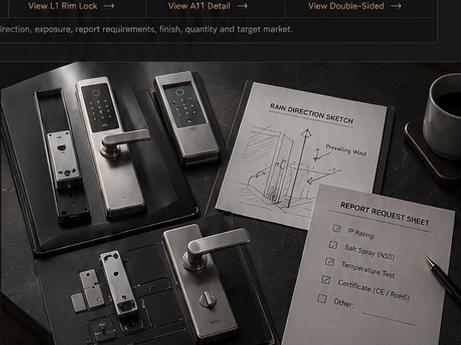 Outdoor gate smart lock checklist with exposure and installation notes
