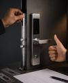 Door thickness and frame measurement details for smart lock recommendation