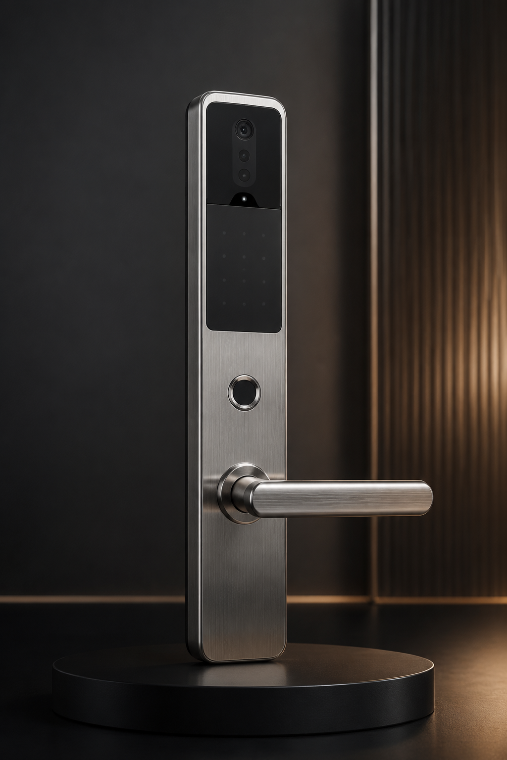 Face recognition stainless steel smart lock product image