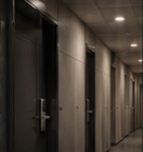 Apartment corridor doors for rental smart lock planning