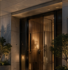 Residential villa entrance for smart lock solution selection