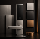 Villa entrance smart lock finish environment