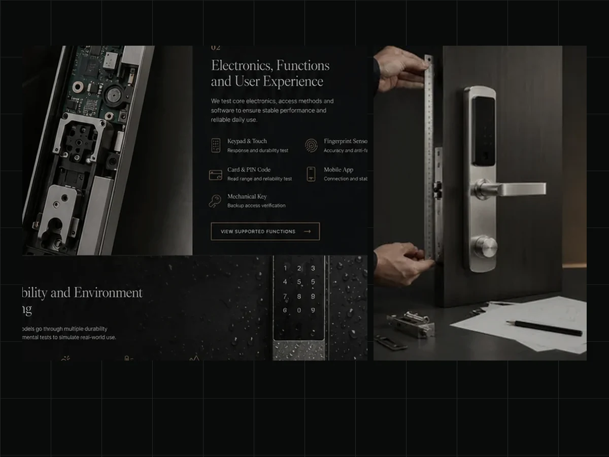 Smart lock order reference, photos and after-sales issue information reviewed after delivery.