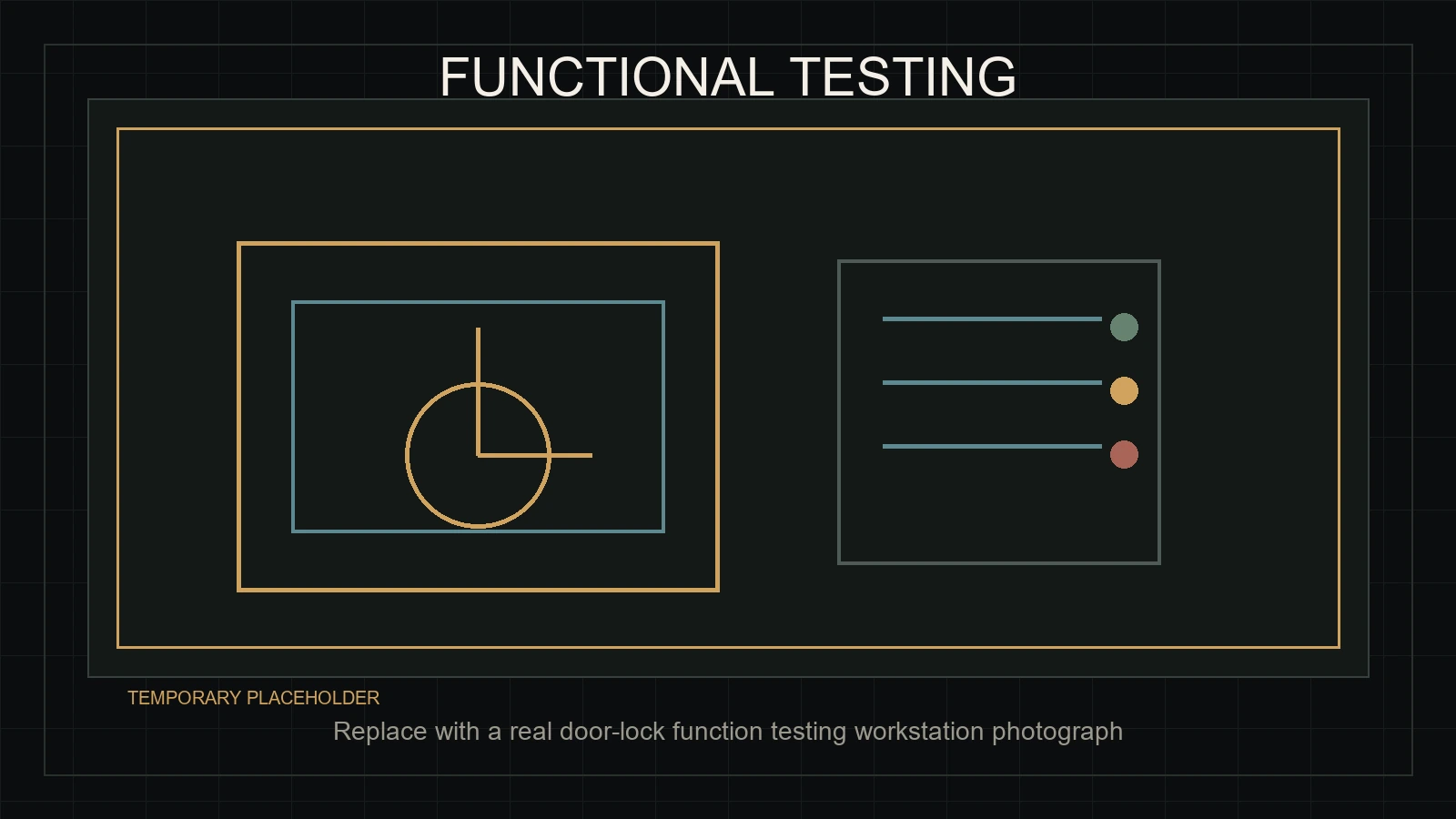 SivoLock smart lock prepared for model-applicable functional and appearance inspection