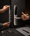 Hotel door lock position detail for hardware review